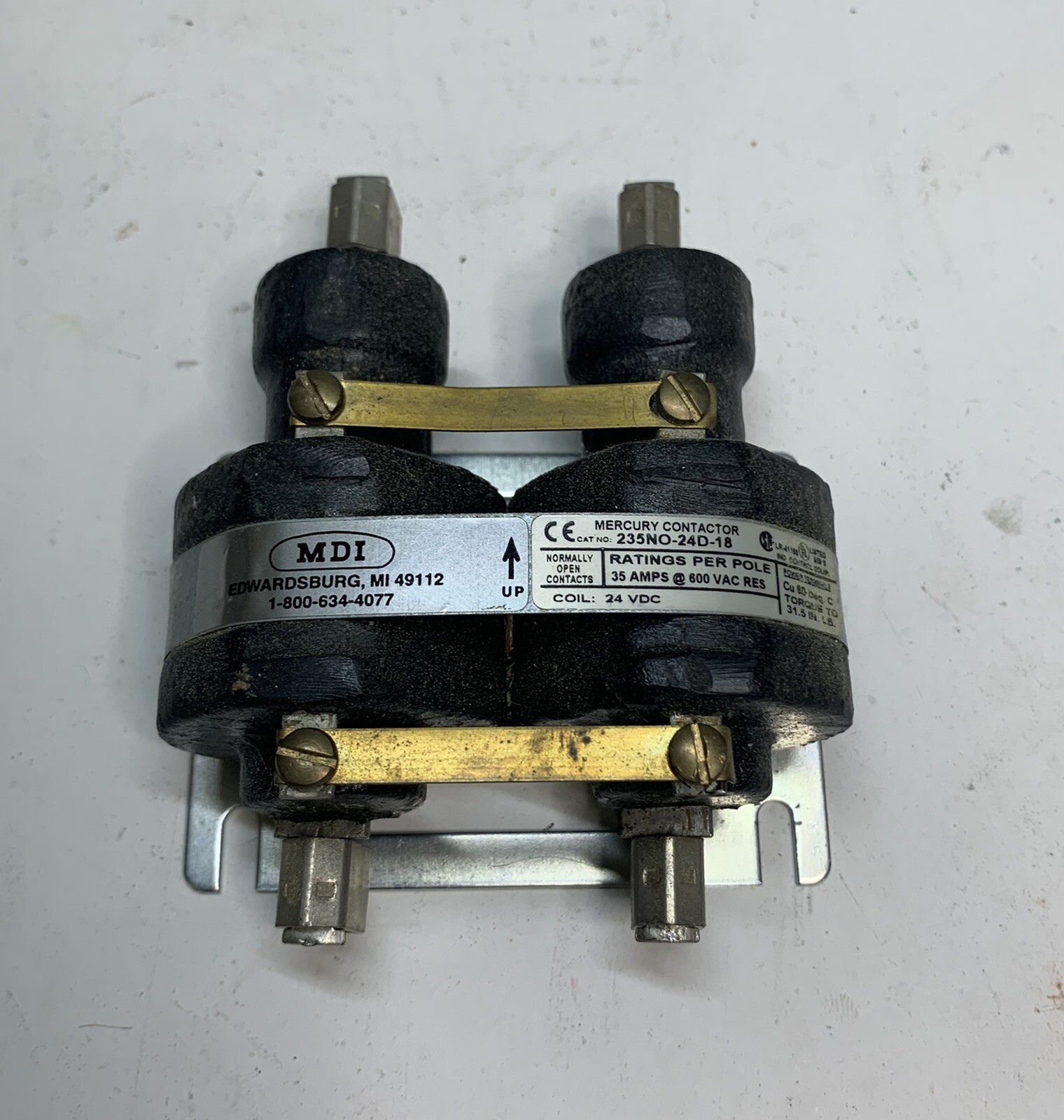 MDI 35A 2-POLE CONTACTOR 235NO-24D-18 235N0-24D-18