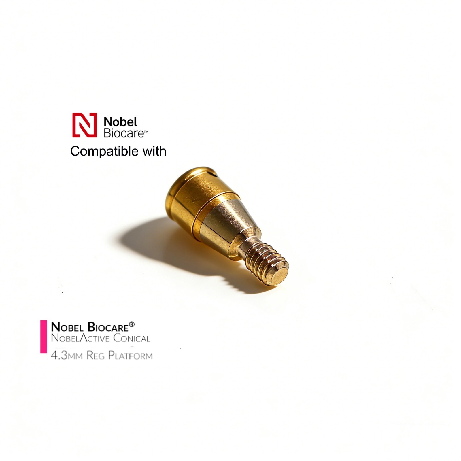 Titanium ZEST Locator abutment Internal Conical Connection for NobelActive NP/RP