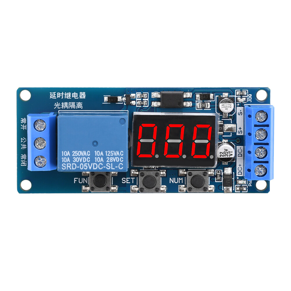 DC 3V 5V 12V 24V Digital LED Timer Delay Relay Start Switch Time Relay Module