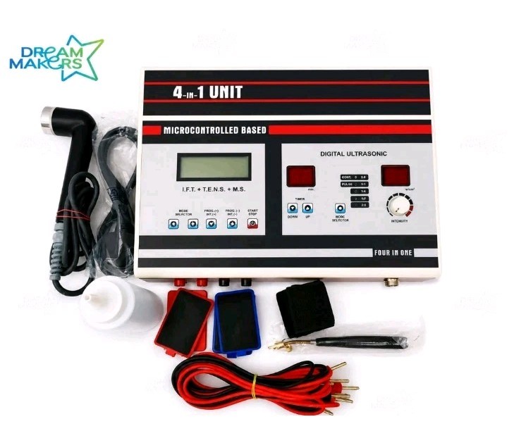 Equipment 4- In-1 combo New Combo Advance US Physio Therapy Machine/free Shippin