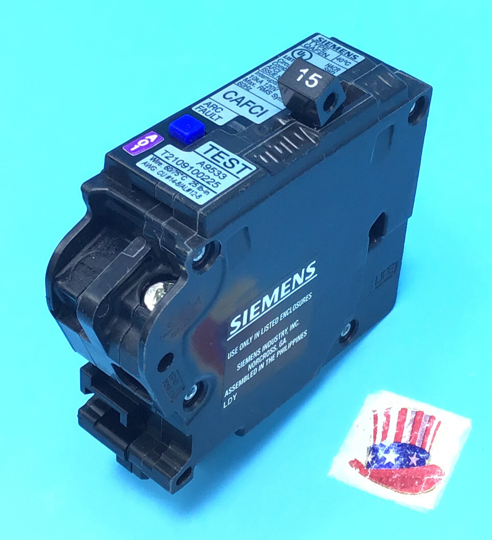 New Circuit Breaker Siemens QA115AFCN 15A AFCI Plug On Neutral PON