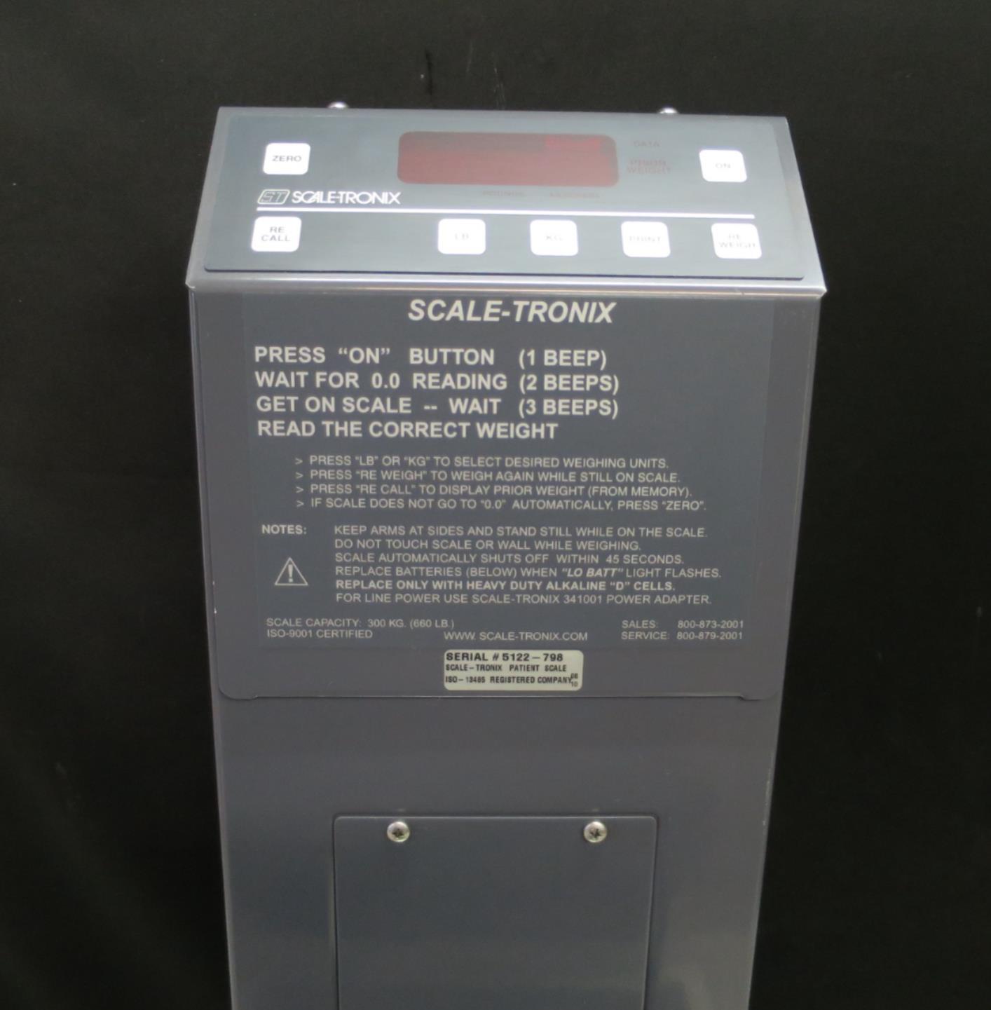 Welch Allyn Scale-Tronix 5122 Low-Profile Stand-On Scale