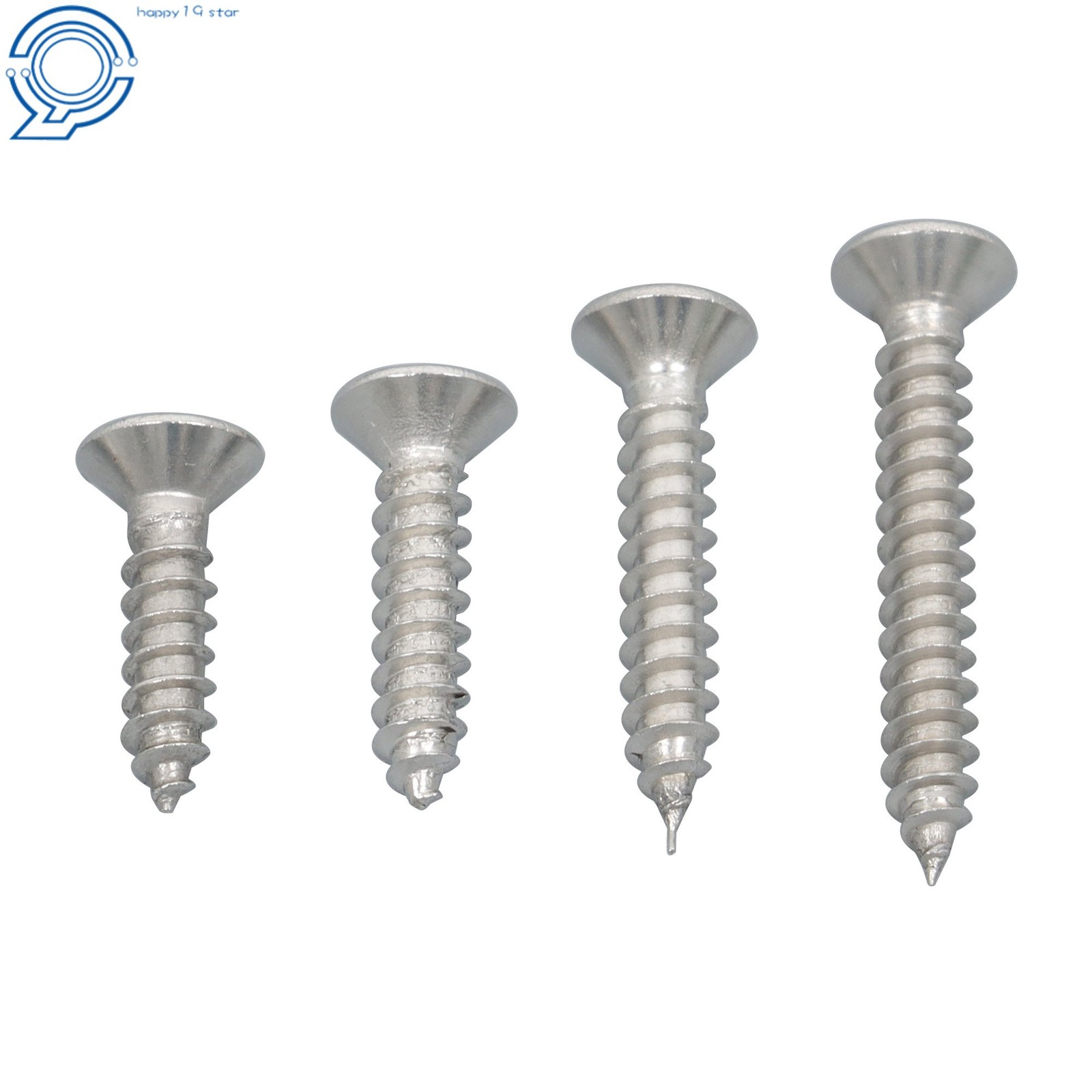 Phillips Flat Head Sheet Metal Screws, 550Piece 304 Stainless Steel Assortment