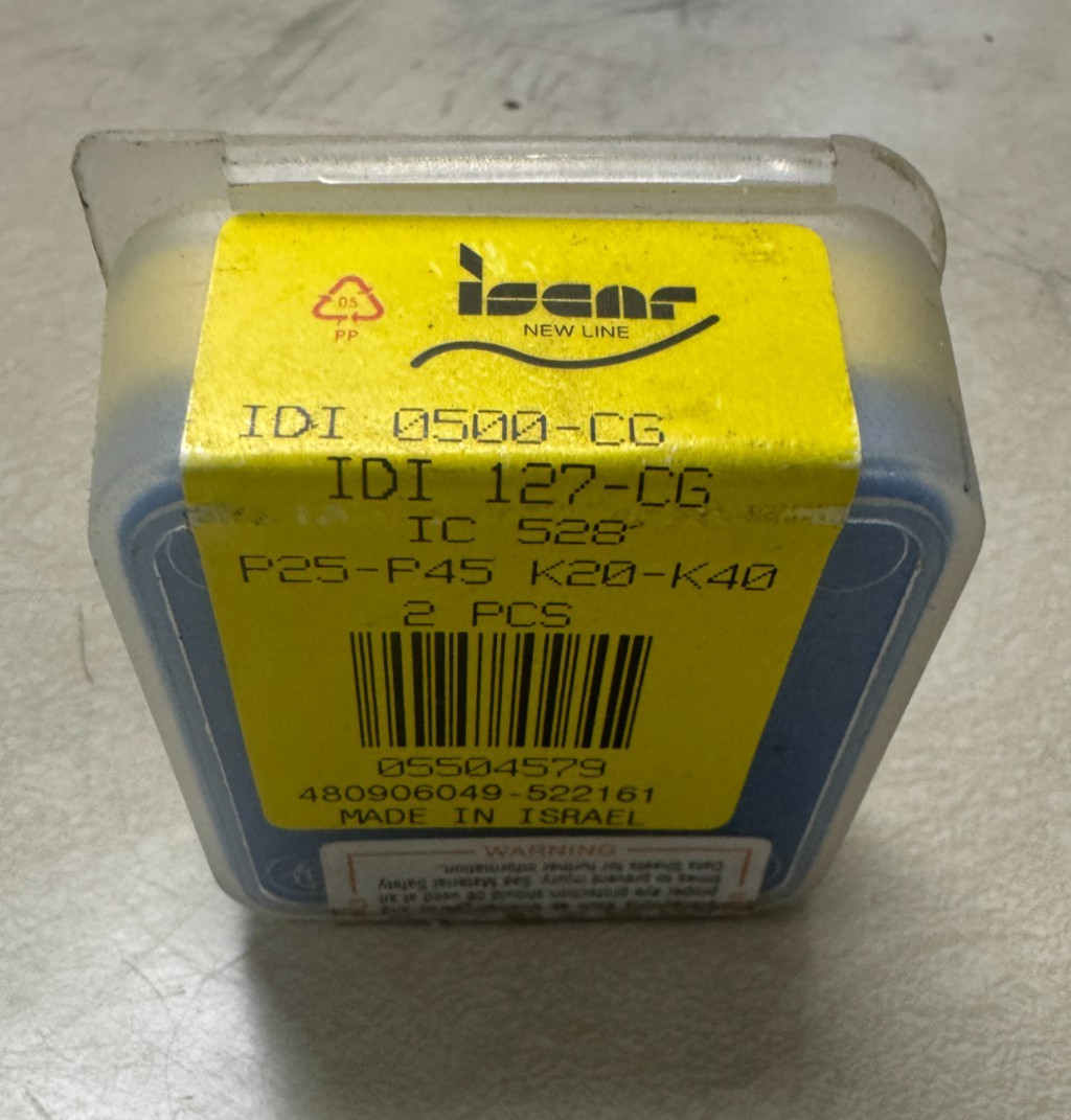 10 ISCAR IDI-0500-C6 0.500″ CHAMDRILL Carbide Inserts, New, Open Box