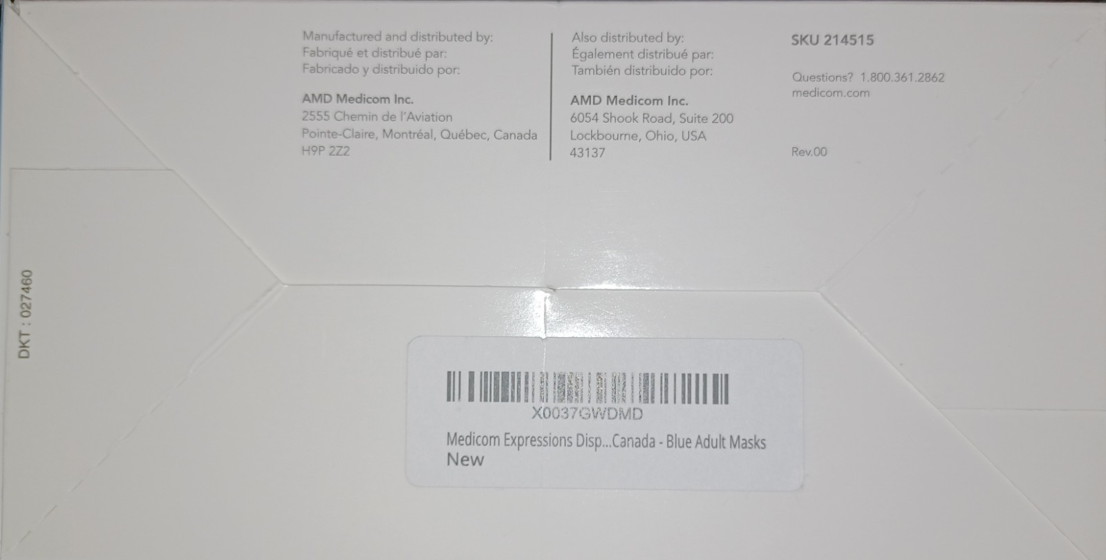 Medicom Expressions Disposable Face Masks ASTM Level 3 Surgical Mask 50ct 08/30