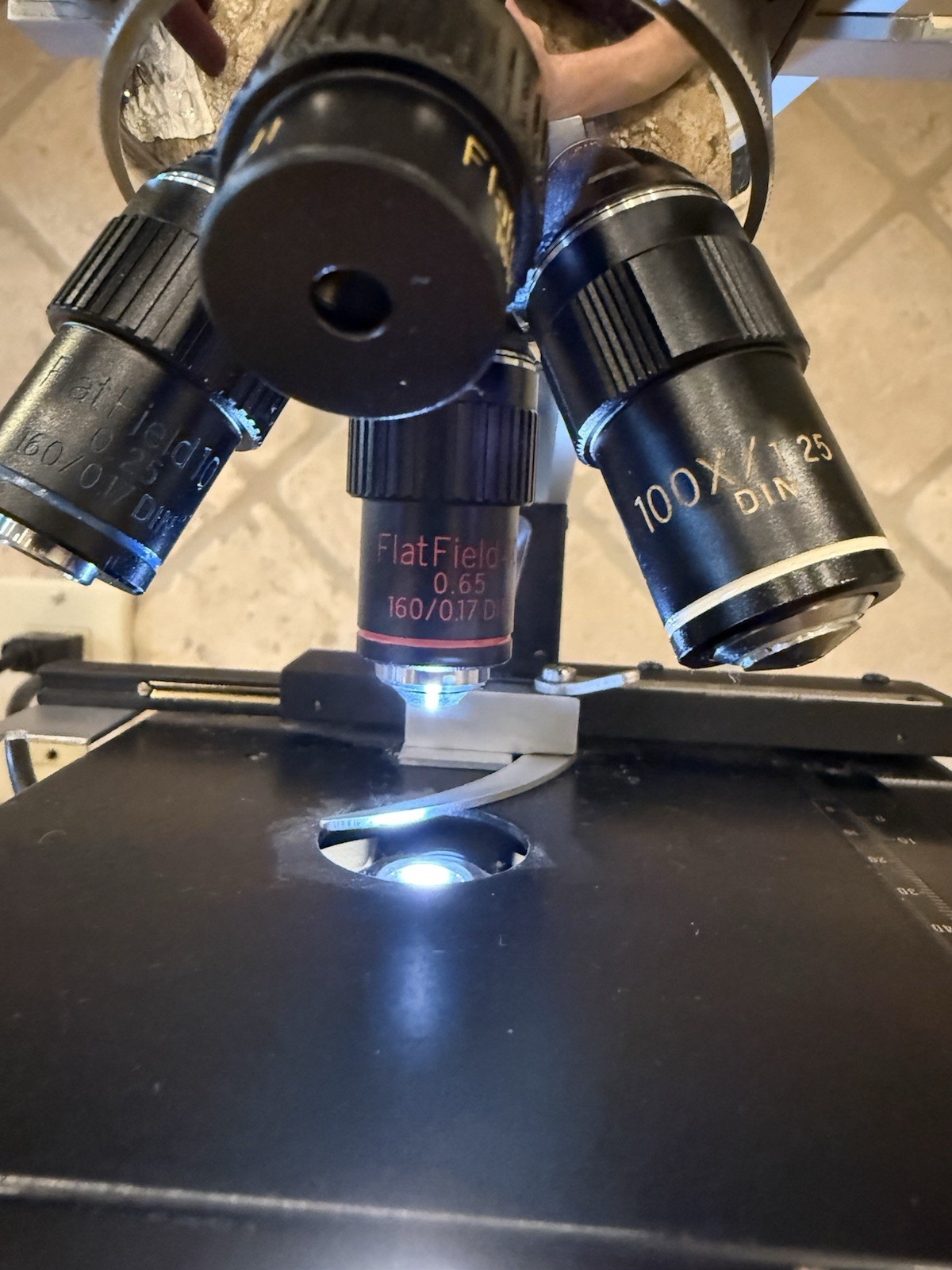 Meiji ML2000 Binocular Microscope 4x 10x 40x 100x Japan Mechanical Stage