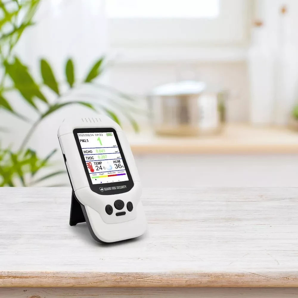 Air Quality Monitor Pollution Monitor TVOC PM1.0/PM2.5/PM10