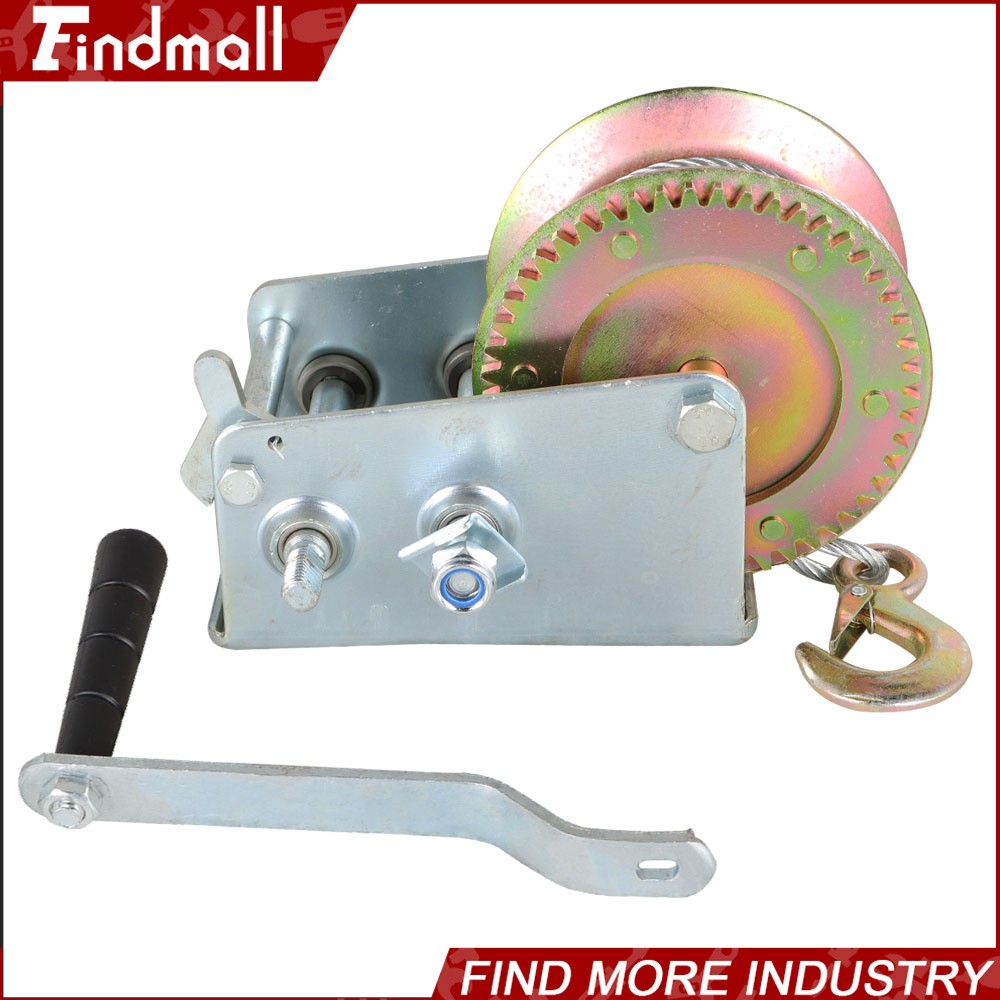 Findmall 3500-lbs Hand Winch For Trailer Winch Durable Hand Crank With Cable