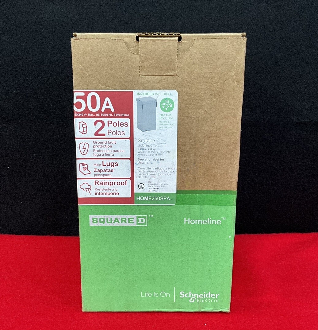 Square D HOME250SPA Homeline 50A Enclosed Main Breaker