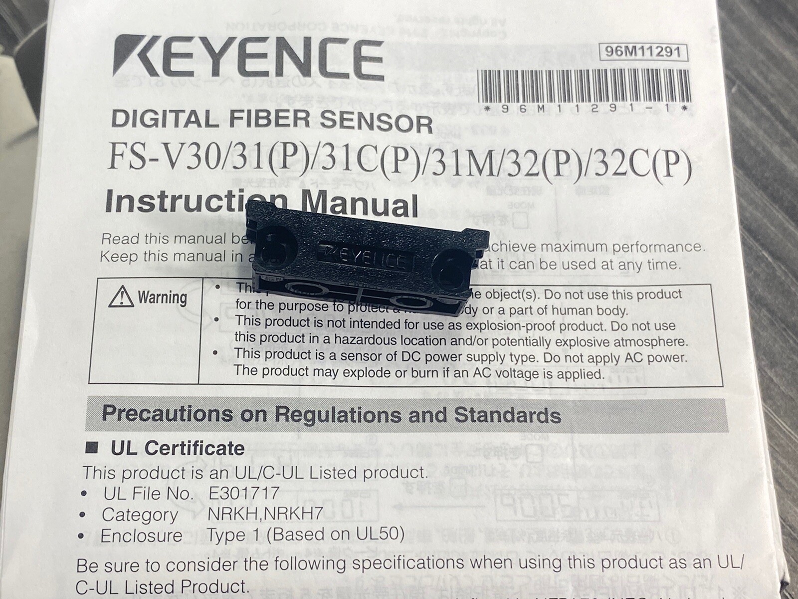 For KEYENCE FS-V31P FSV31P Digital Fiber Optic Sensor Switch 12-24VDC – USA