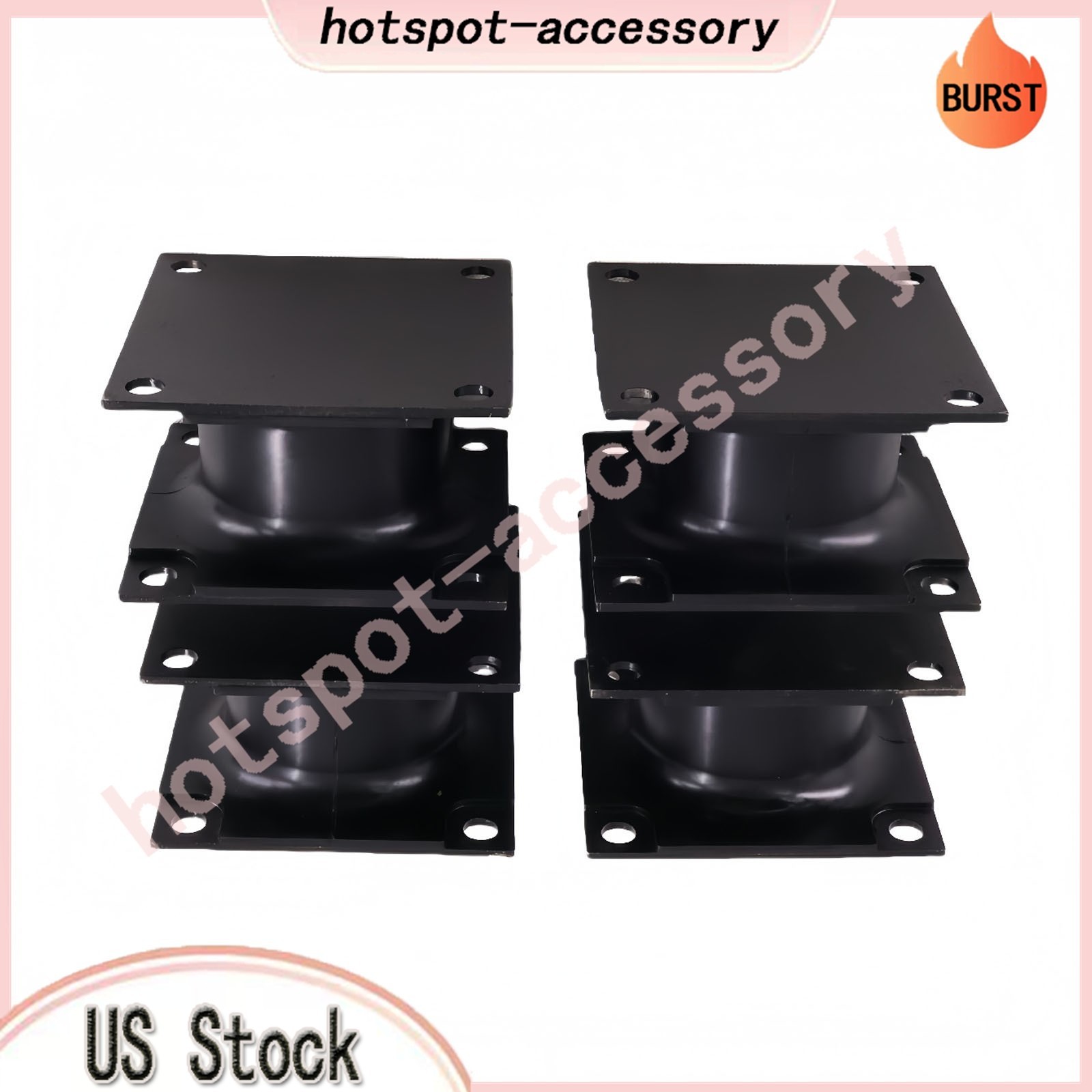 4PCS Vibratory Plate Compactor Rubber Isolator Shock Mount Fits For Doosan