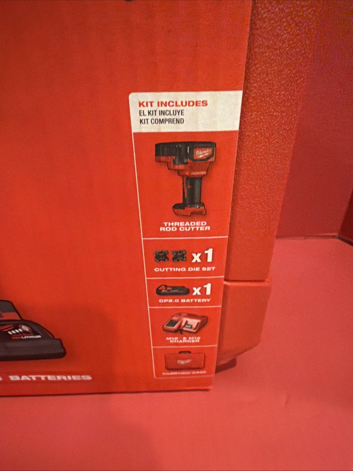 Milwaukee Tools M18 Brushless Threaded Rod Screw Cutter Kit 2872-21