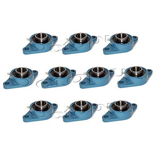 Premium UCFL 205-16 Self-align 2 Bolt Flange Pillow Block Bearing 1 inch 10pcs