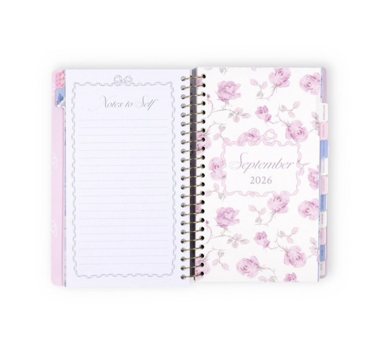 Love Shack Fancy X Target Yoobi Planner 5”x8”Everblooming Rosettes Ballet Bloom