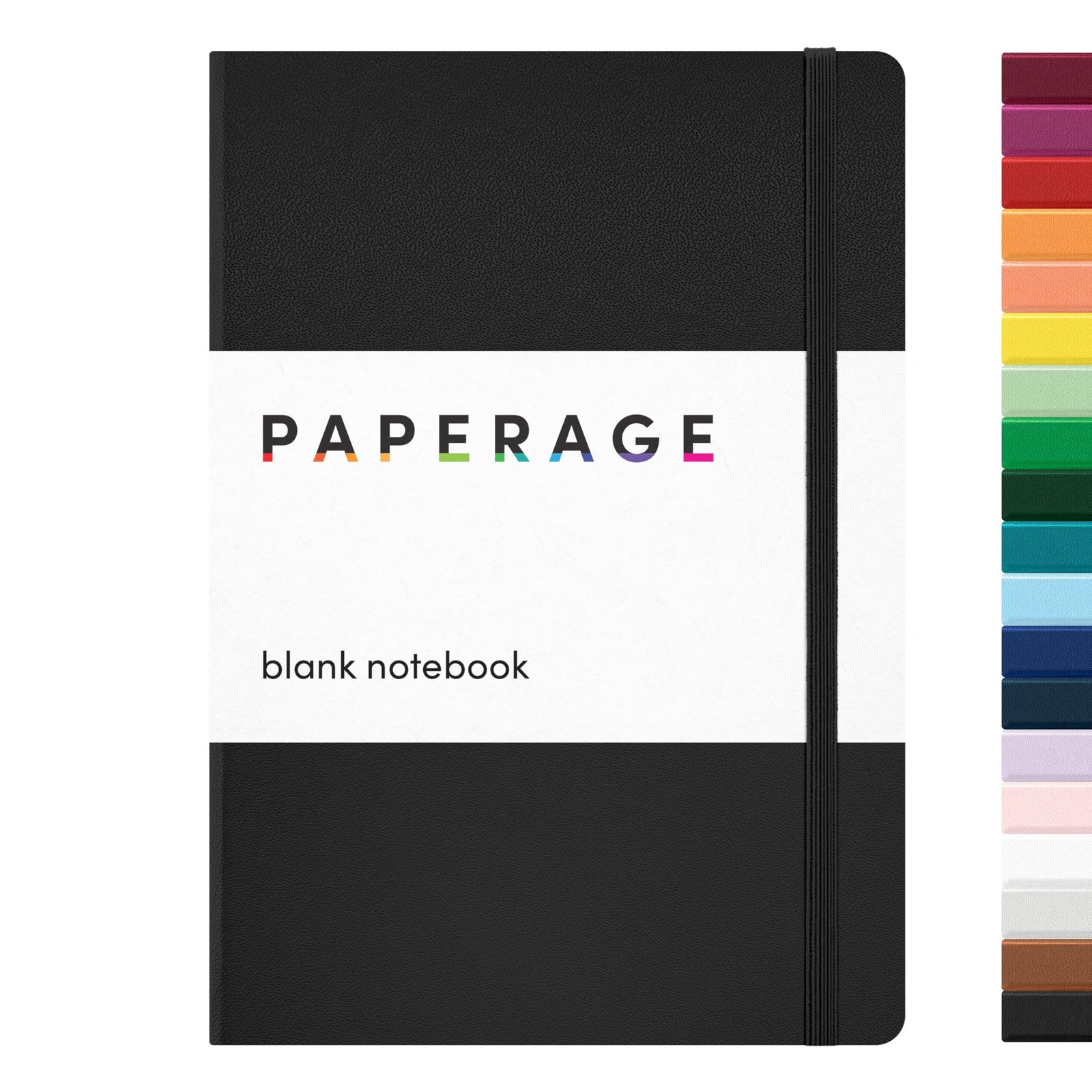 Blank Journal Notebook, (Black), 160 Pages, Medium 5.6 in x 8 in – 100 GSM Th…