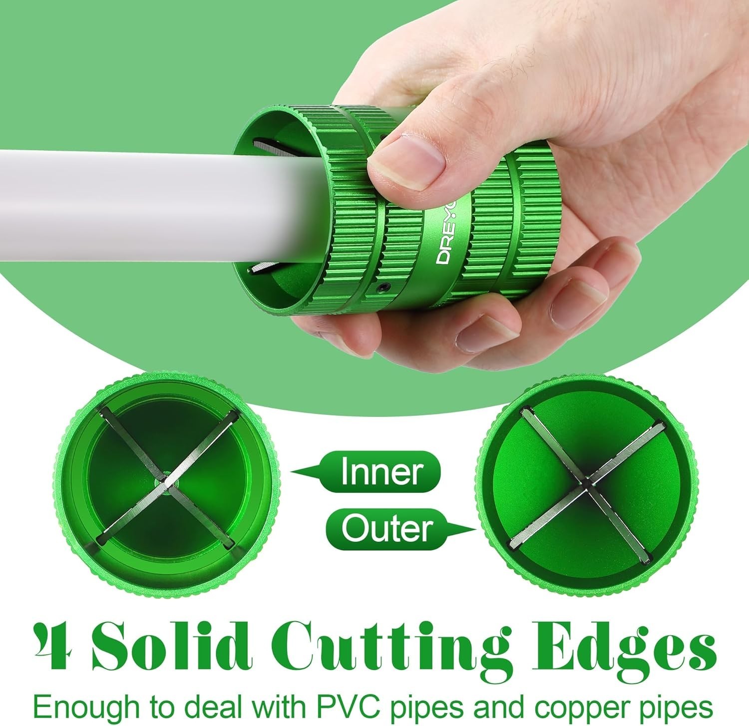 Deburring Cutters, Copper PVC Tube Reamer Tool Plumbing Tools 14» to 1-58» …