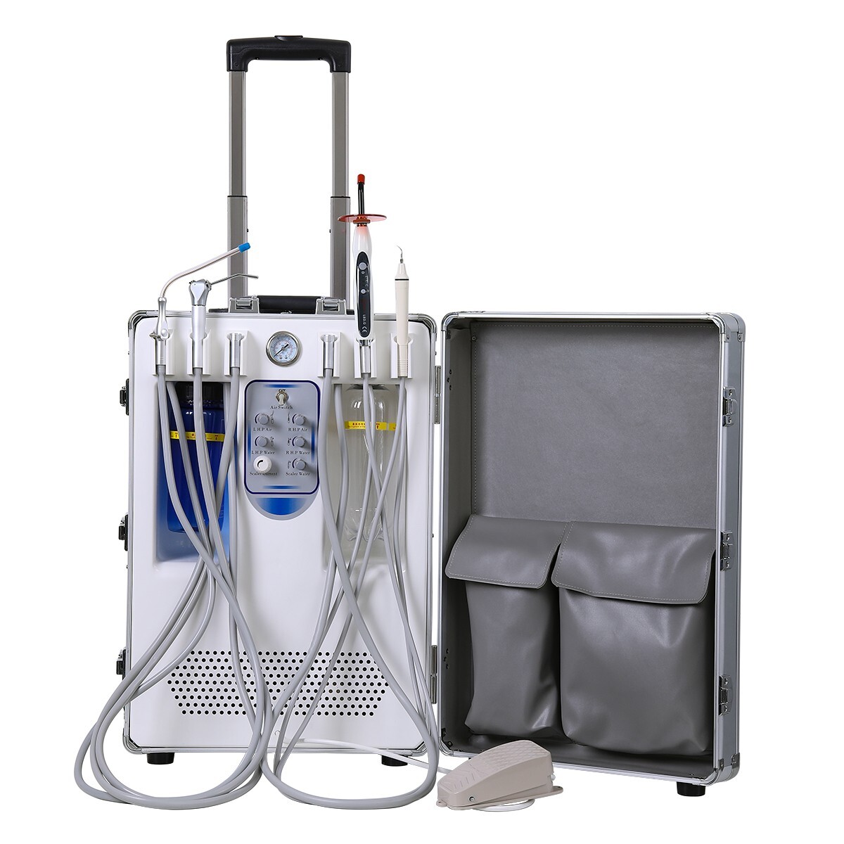 Dental unidad móvil de entrega de succión compresor de aire 4H /Silla portátil