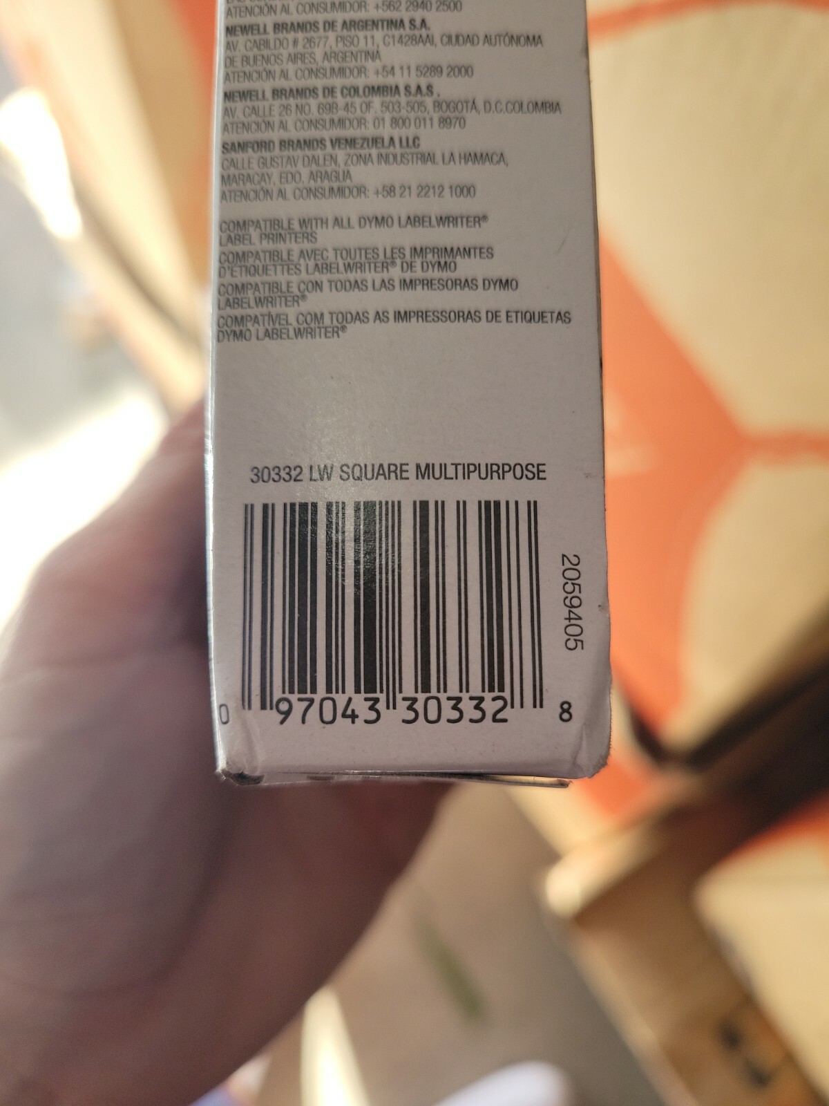 Dymo White Label – 1″ X 1 Roll, 750 Multipurpose (30332)