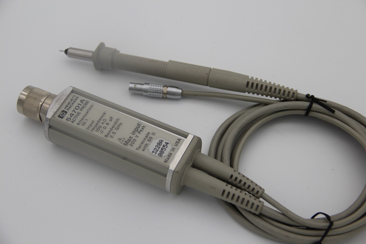 HP Agilent 54701A Oscilloscope 2.5 GHz 0.6 pF Active Probe Tested