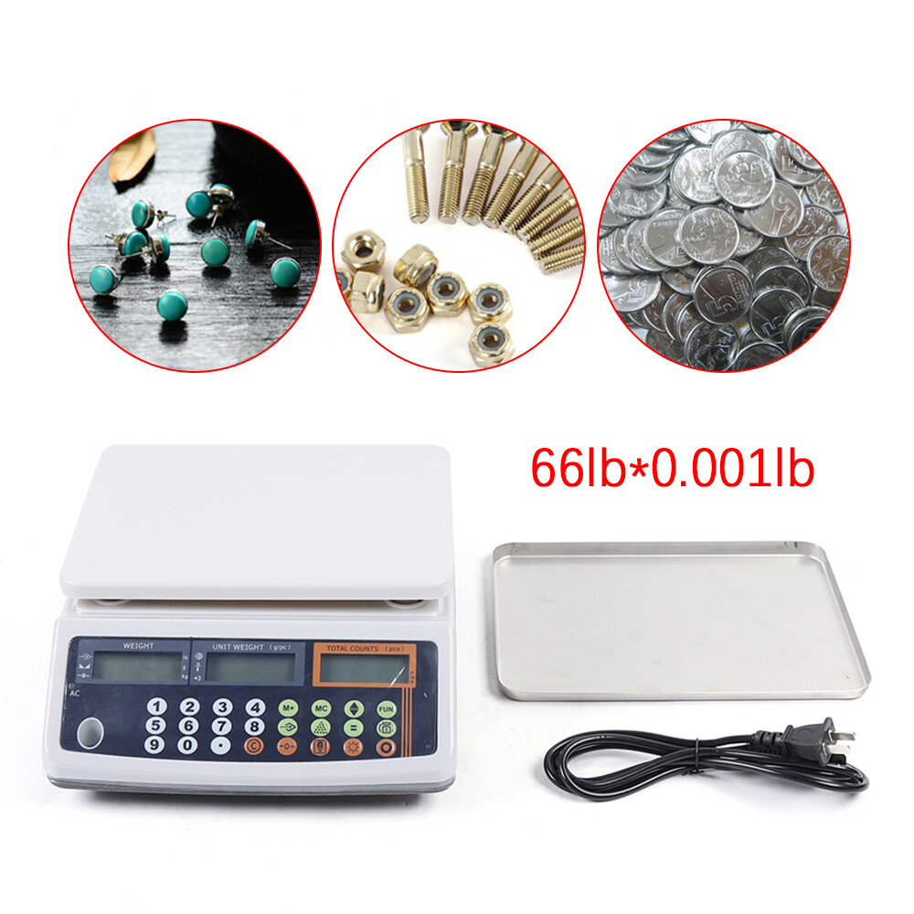 Precise Digital Parts Coin Counting Scale 30kg (66LB) Inventory Counter Checker
