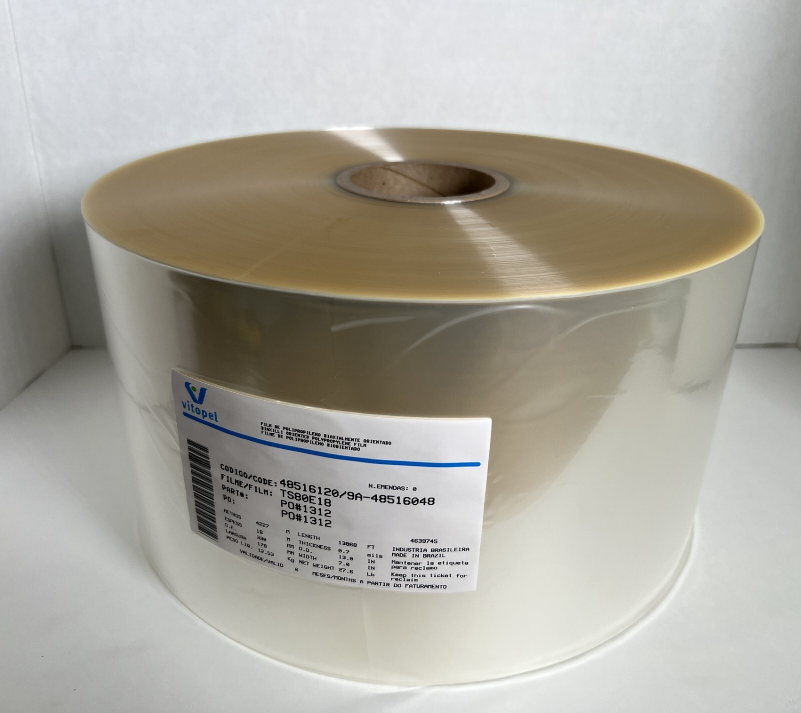Clear Heat Sealable Packaging Film Roll – Clear 7.0″ (177.8 mm) Wide