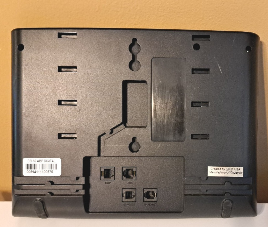 ESI 60 ABP Digital Office Phone Base Only Speaker Conference Replacement Works
