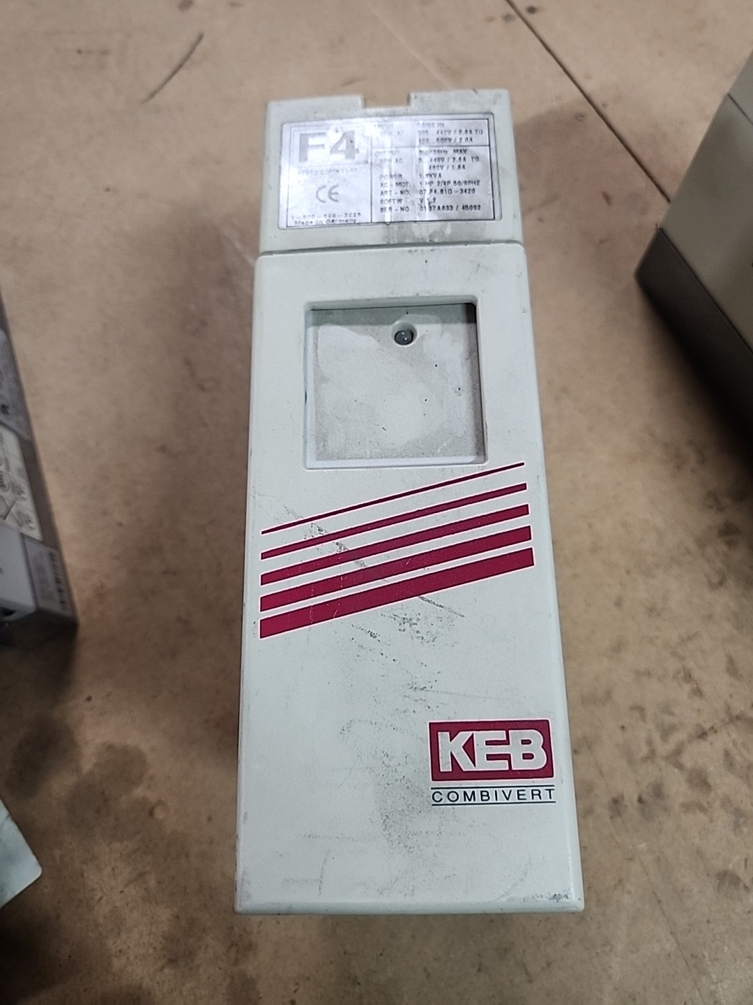 KEB 07.F4.S1D-3420 V1.2 Combivert AC Drive 3PH 1.8KVA 480V 1.8A