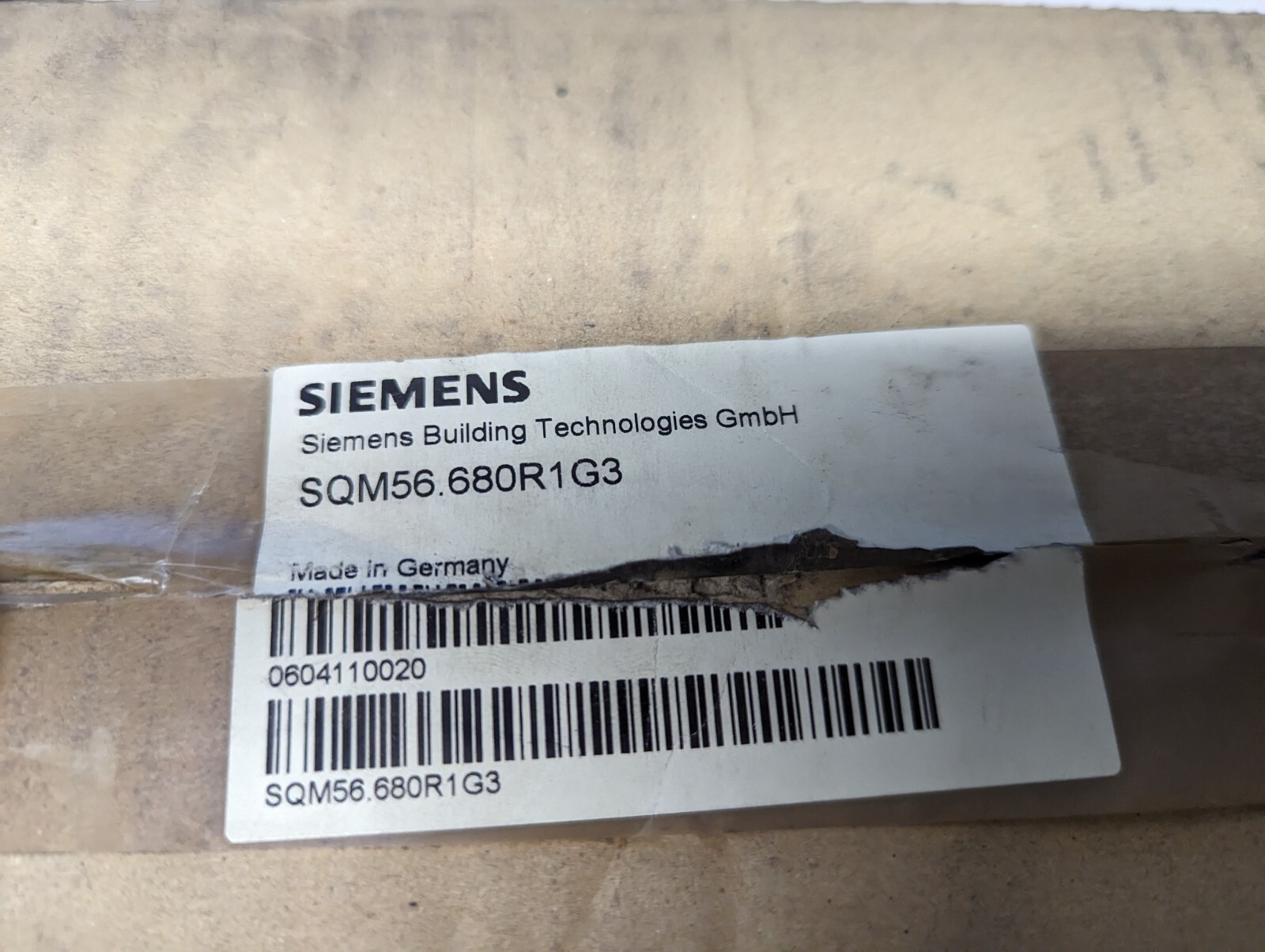 New Siemens SQM56.680R1G3 Control Valve Actuator, 400in/lbs, 90°, 110V 50Hz VAC