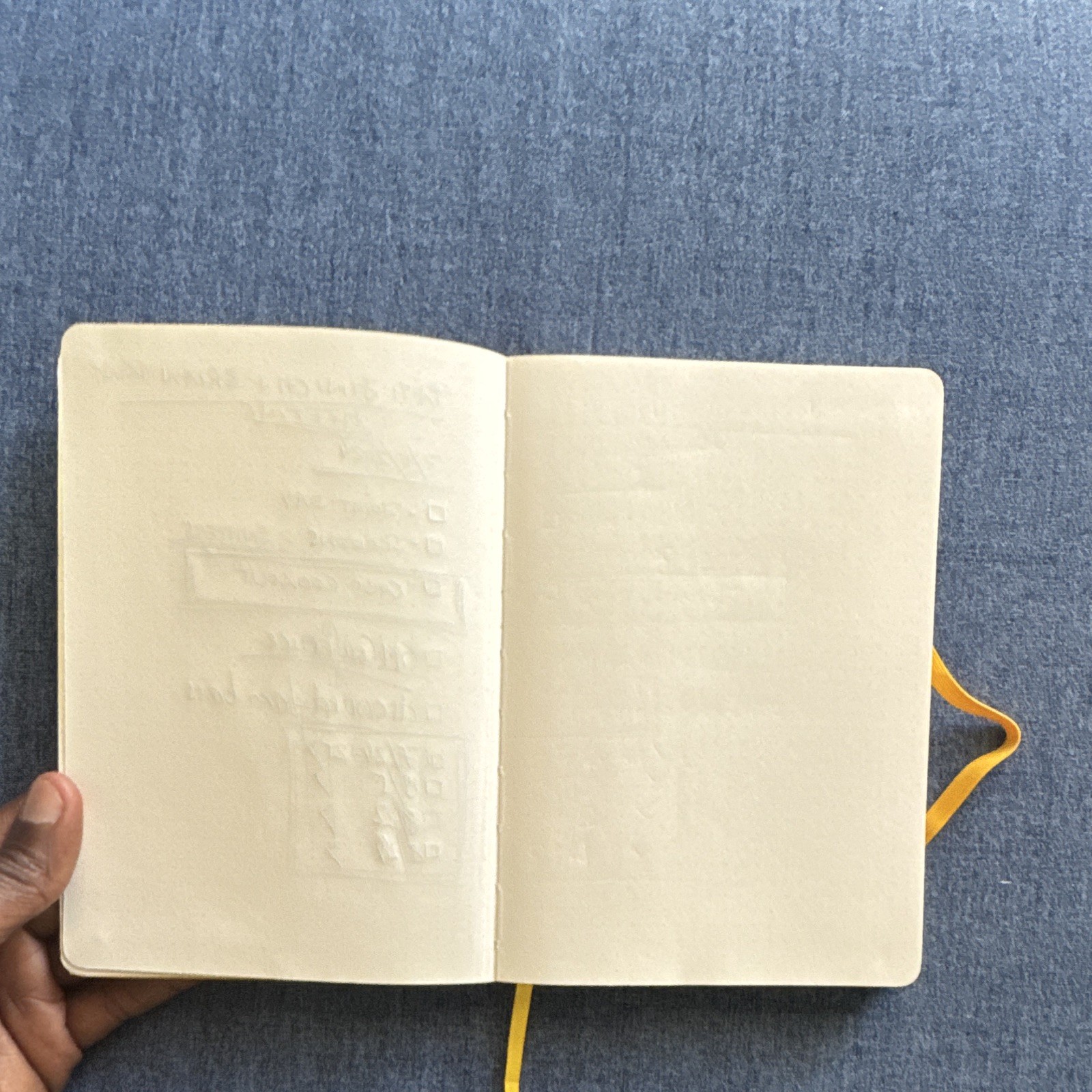 Paperage Yellow Hardcover Blank Journal Notebook w/ Elastic Band