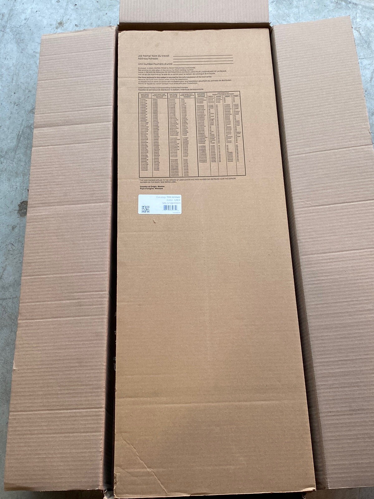 ABB 200A Main Breaker Panel TMC42420C ,42CRT 3P 4W Indoor Enclosure Load Center