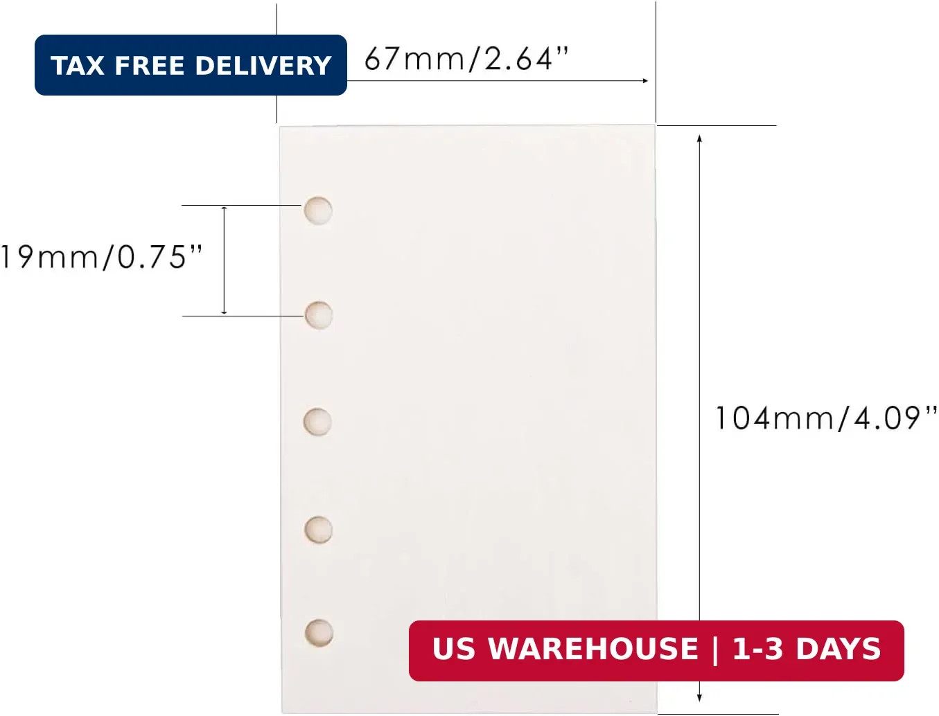 3 Pack A8 Refill Paper Loose Leaf Paper 120 Sheets Refillable Planner Binder Pap