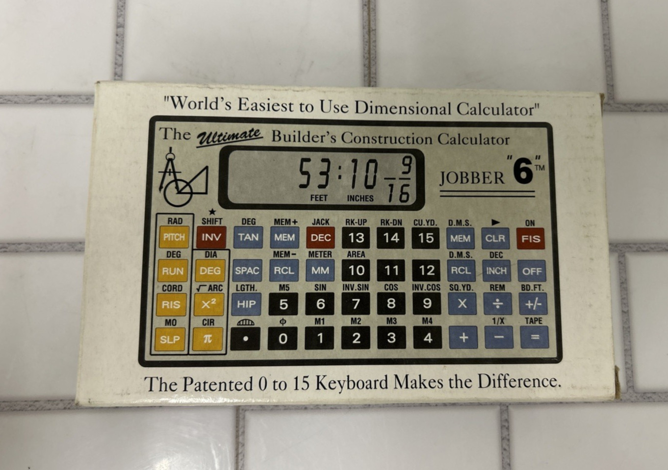 THE ULTIMATE BUILDER’S CONSTRUCTION CALCULATOR JOBBER “6” *TESTED *W/BOX