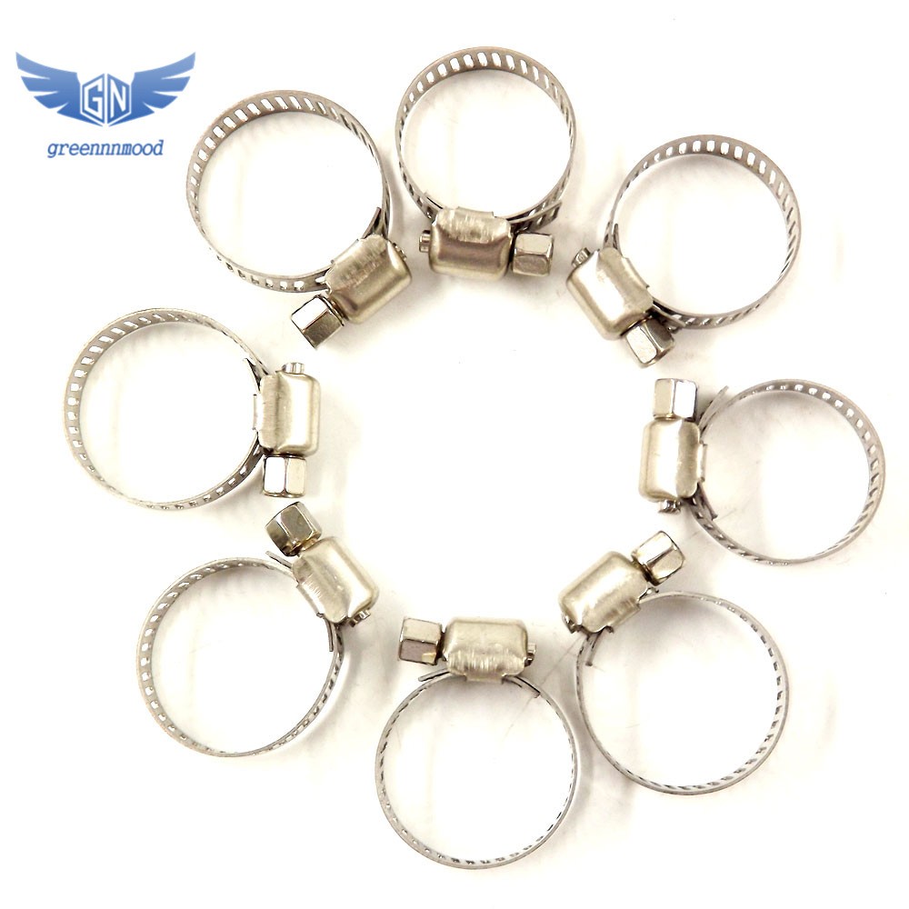 50Pack 3/4″-1″ Stainless Steel Adjustable Drive Hose Clamps Fuel Line Worm Clips