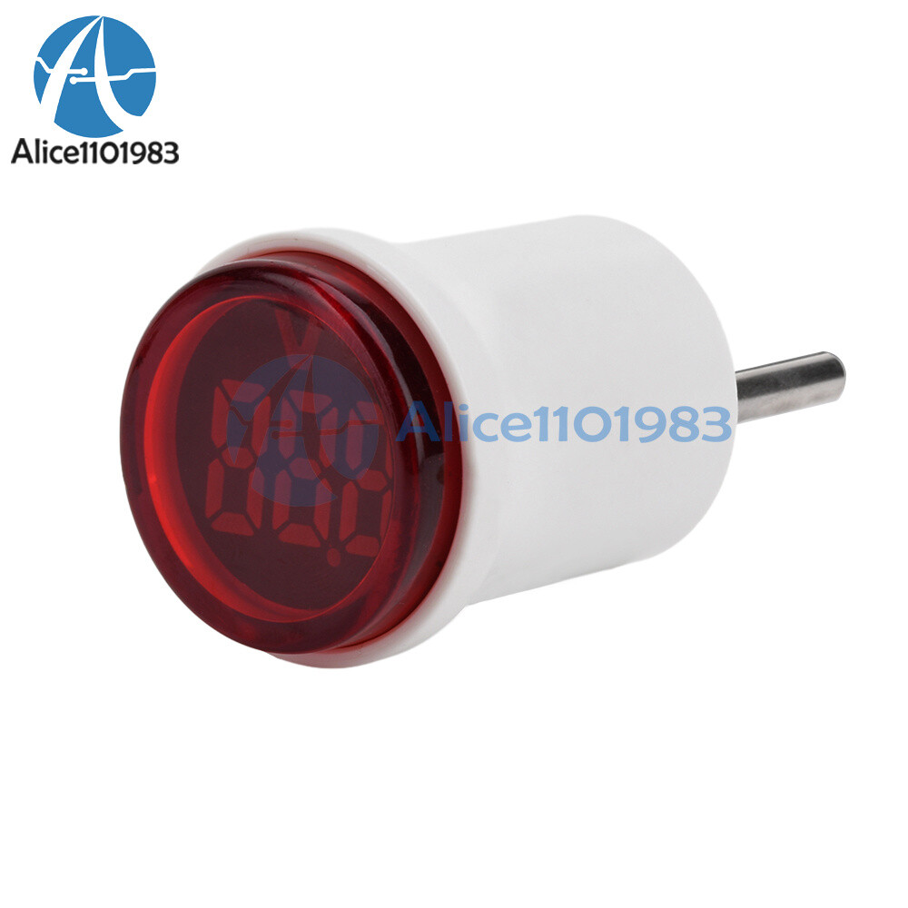 10pcs AC 220V EU Plug LED Digital AC Voltmeter Indicator Voltage Meter 50~500V