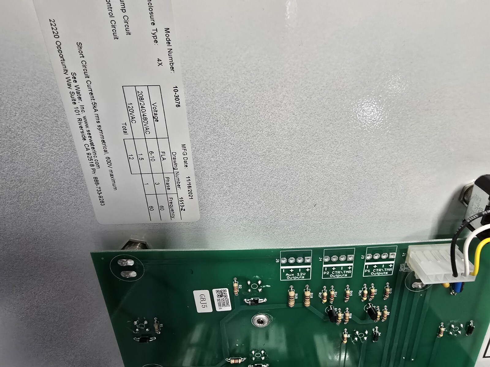 Zoeller 10-3014 Control, Sim/Oil Smart/ 460V/3PH/60Hz