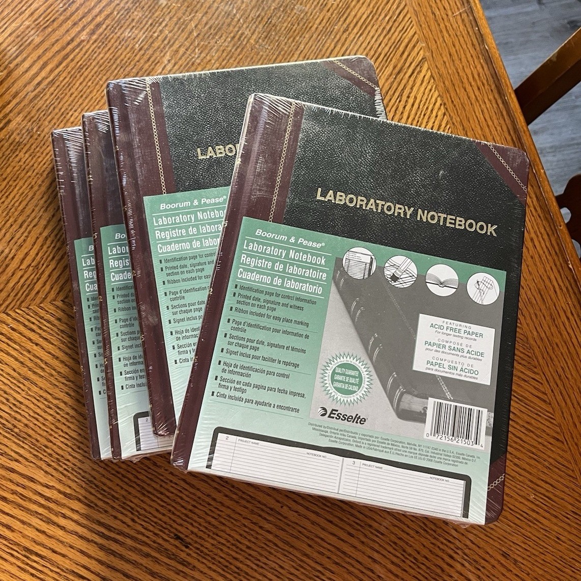 Boorum & Pease L21 Laboratory Notebook 300 Pages Acid Free Paper